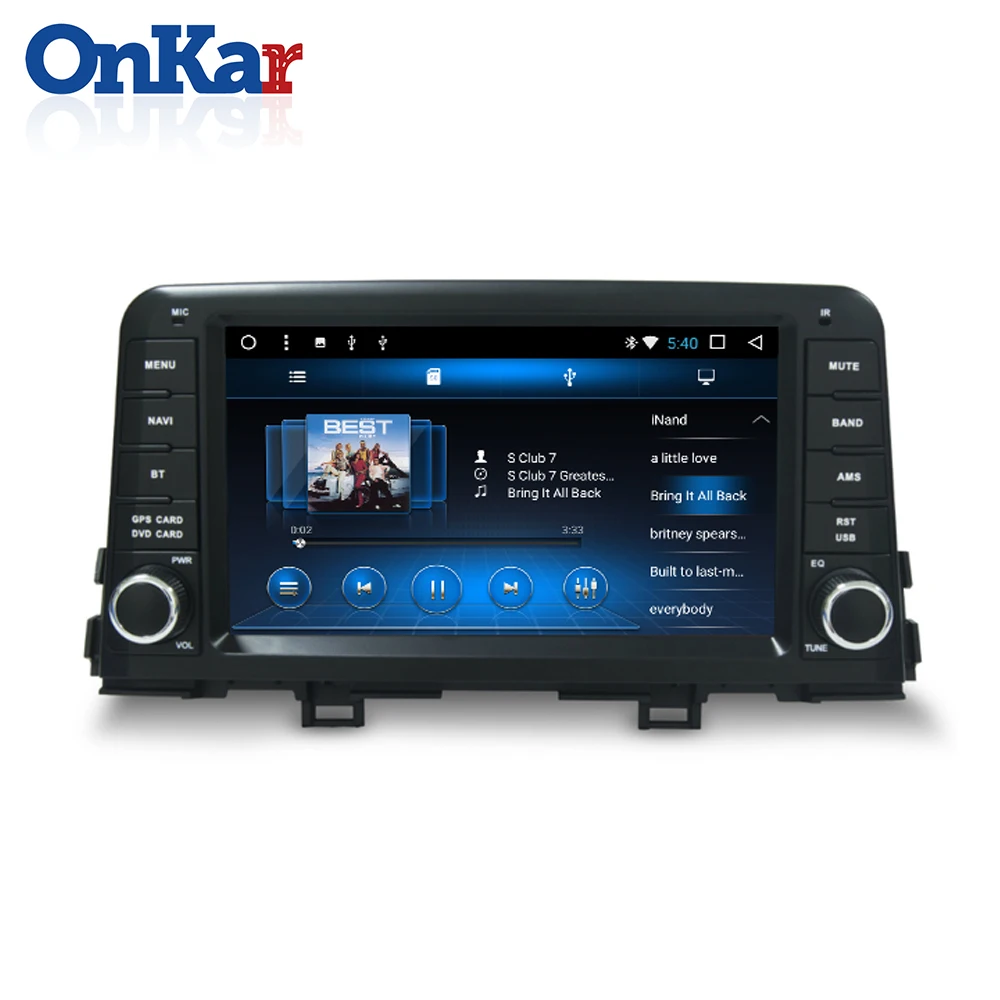 Sale ONKAR Car 1 din gps radio for Kia Morning picanto 2017 2018 2019 android 8.1 head unit mirror link wifi bluetoth plug and play 3