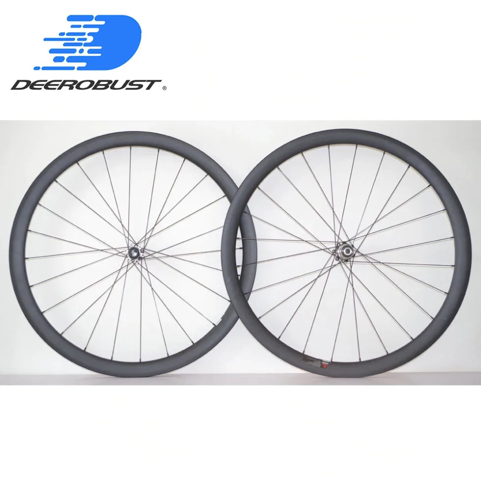 

1303g Lightest 700C 38mm deep 23mm Wide Carbon Clincher Road Disc Cyclocross Bicycle Wheelset UD Matt CX Bike Wheels 24H 28H XDR