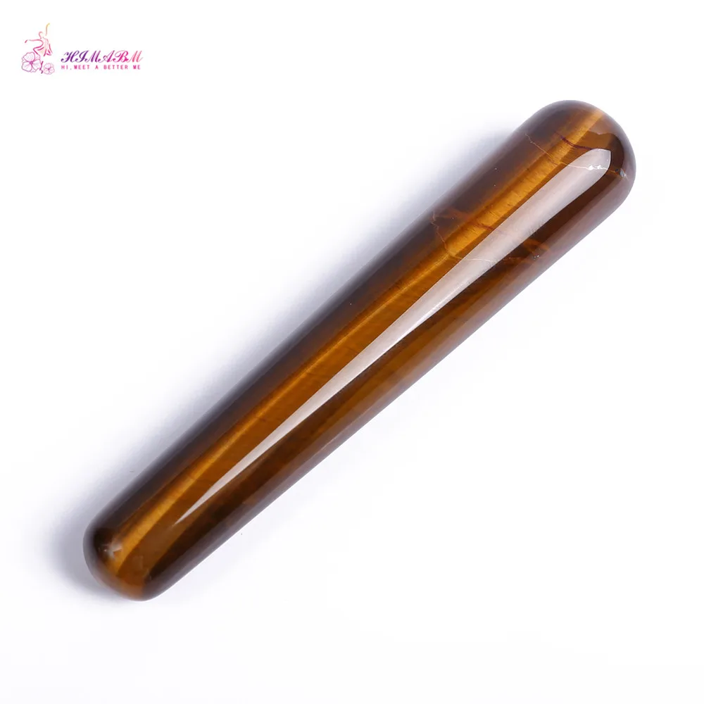 HIMABM Tiger Eye Wand Reflexology Massage Crystal Energy Healing HIMABM Tiger Eye Wand Reflexology Massage Crystal Energy Healing