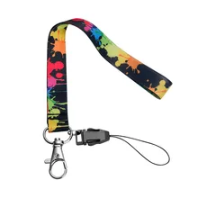 Без минимального заказа, на заказ, ремешок для мобильного телефона с зажимом для ключей и кольцом для телефона, ремешки для мобильного телефона и ключи с индивидуальным принтом имени