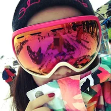 Gsou зимние мужские и женские лыжные очки зимние уличные Профессиональный сноуборд Защита унисекс снежные лыжные спортивные анти-противотуманные очки
