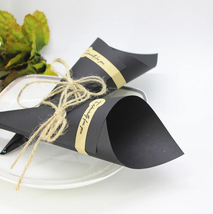 100-x-Wedding-Favors-Flower-Holder-Ice-Cream-Style-DIY-Kraft-Paper-Cones-Candy-Boxes-Party (3)