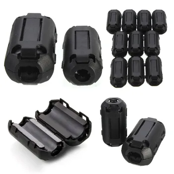 

10Pcs Black Cable Wire Clamp Clip RFI EMI EMC Noise Filters Ferrite Core Case 3 x 1.6cm