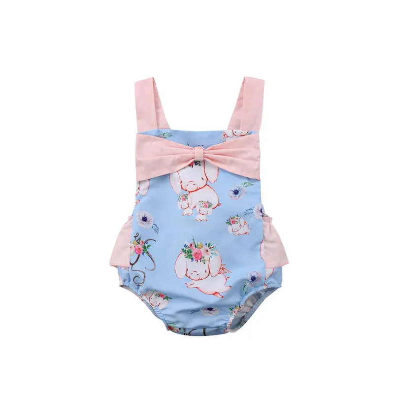 Pudcoco/Лидер продаж; комбинезоны с цветочным рисунком для новорожденных девочек; одежда для маленьких девочек с бахромой и цветочным узором; летние детские костюмы - Color: 22030B