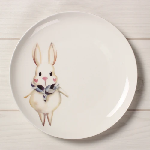 тарелка кролик держатель. расписать керамического кролика. тарелка щелкунчик 26 см. посуда с кроликами фарфор. White rabbit тарелка.