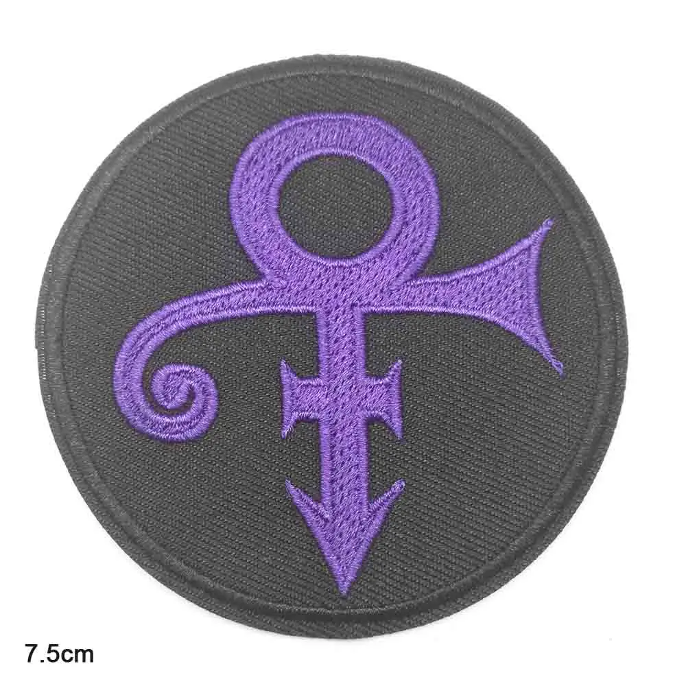 Рок-н-ролл Музыка рок-аут Майкл Джексон принц Железный на вышитые одежды патчи для одежды музыкальная группа - Цвет: purple prince