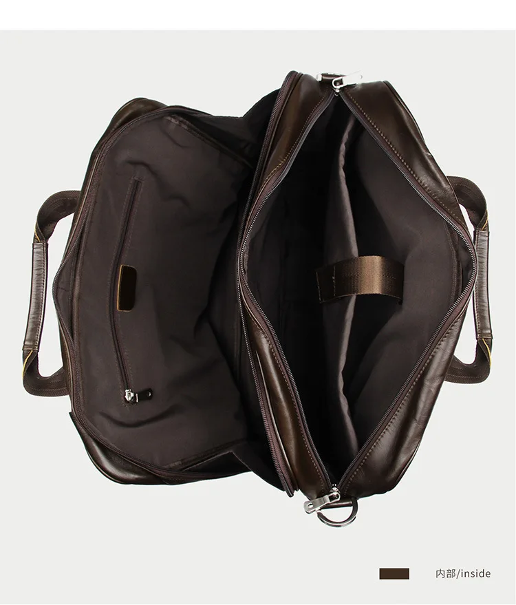1" мужской портфель для ноутбука, сумка для кофе из воловьей кожи, деловая сумка для ноутбука для мужчин, деловые дорожные многофункциональные сумки
