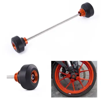 

Motocycle Front & Rear Axle Fork Crash Wheel Slider Cap Protector Falling Protection For 2013-2018 KTM Duke 690 2014 2015 2016
