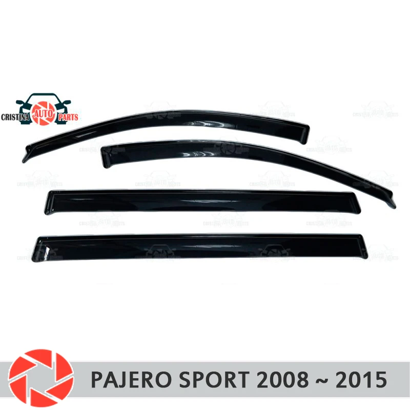 Дефлектор окна для Mitsubishi Pajero Sport 2008 2015 дефлектор от дождя защита грязи Стайлинг