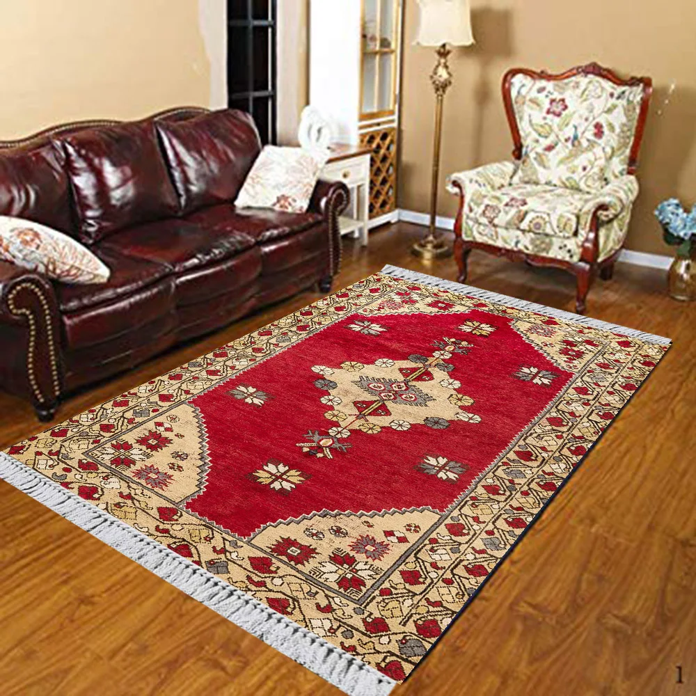 Else Nordec черно-белый ikat скандинавский геометрический 3d принт Противоскользящий килим моющийся декоративный килим Площадь Ковер богемный ковер