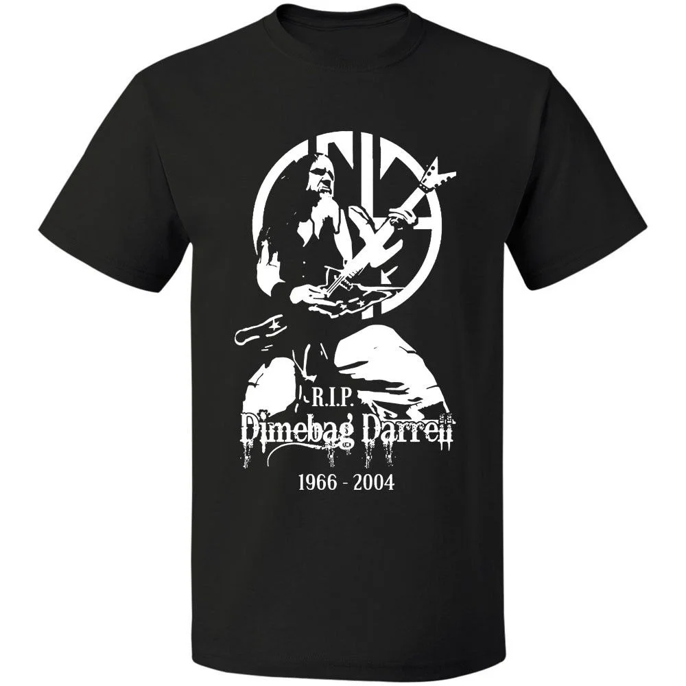 Даймбэг Даррелл Rip Pantera Damageplan Graphic Tee Shirt Мужская Хлопок Футболка Повседневная