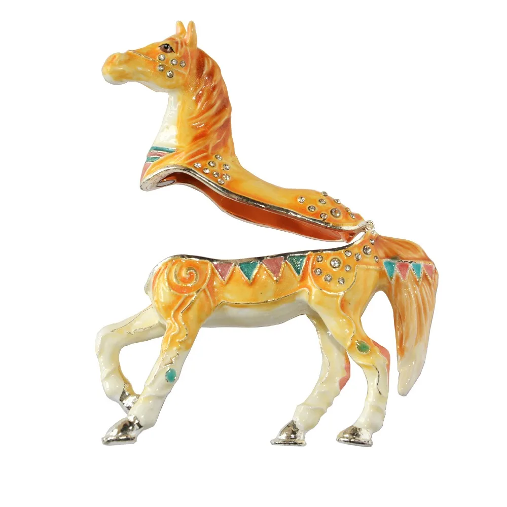 TBP0379-Horse trinket jewelry box-4