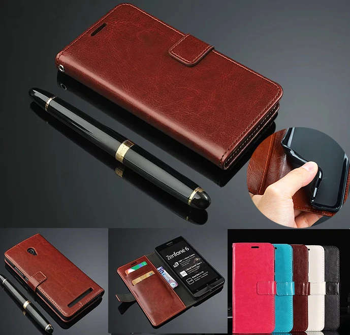 

Luxury Retro Wallet Stand Flip Leather Case For ASUS Zenfone 6 A600CG T00G Phone Case For ASUS Zenfone 6 ZS630KL 2019 Back Case