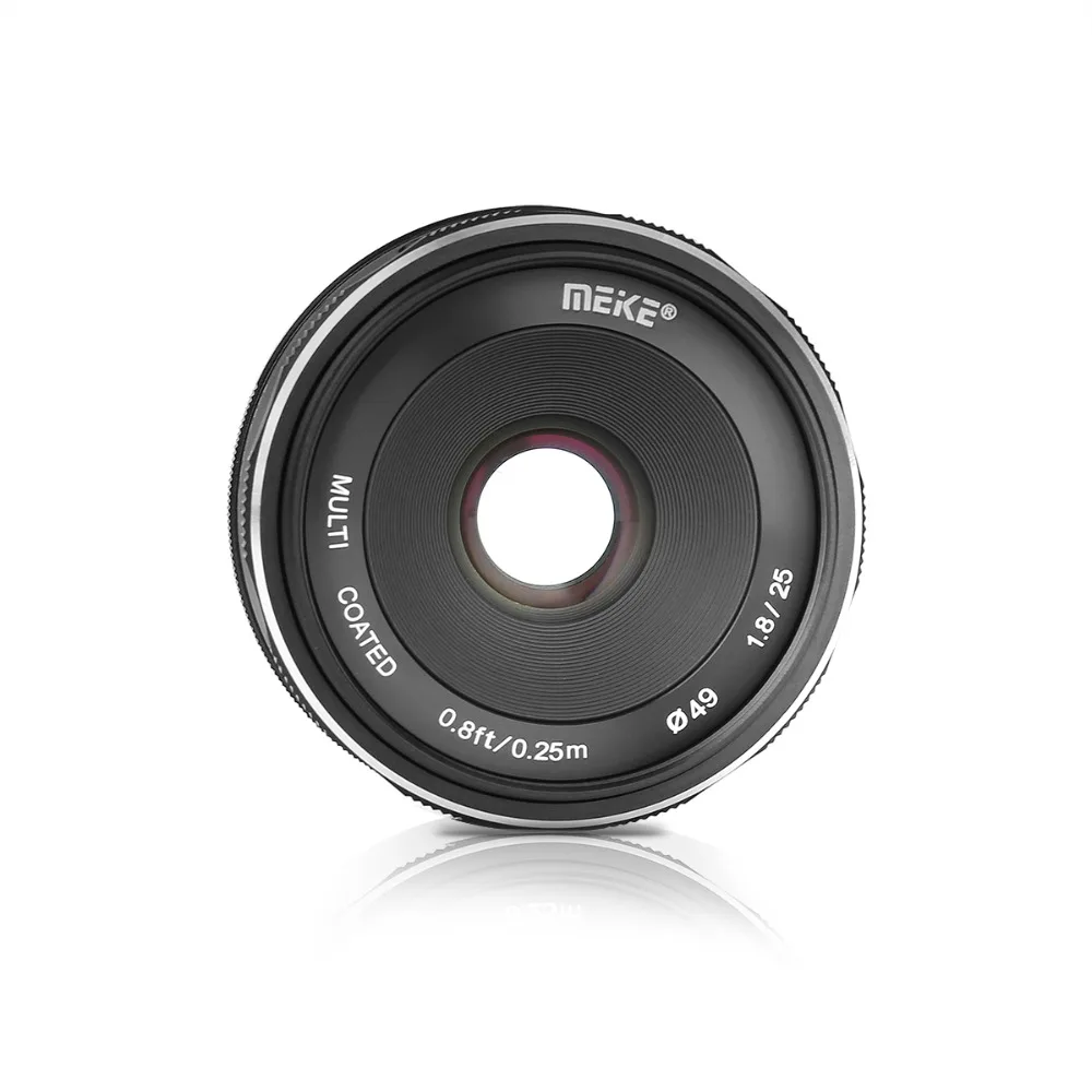 Meike 25 мм F1.8 APS-C с ручным фокусом для sony E mount Canon EOS M Fuji Fujifilm X M4/3 беззеркальная камера