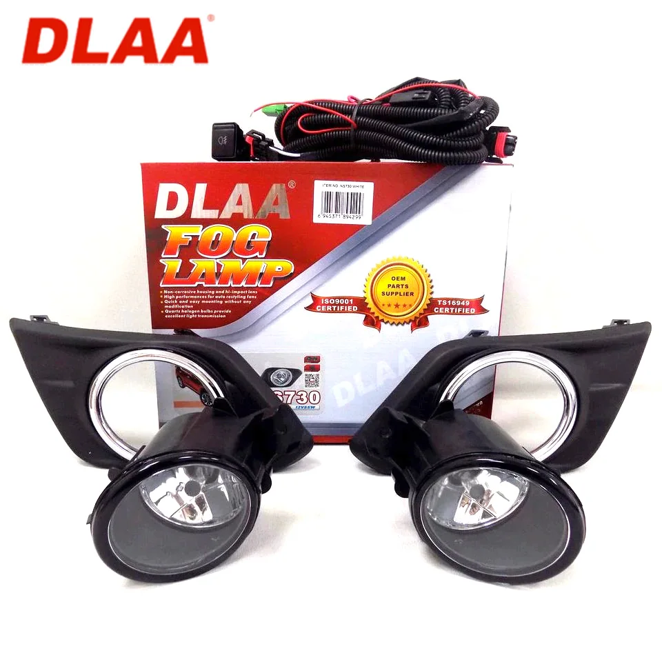 Для Nissan X-Trail T32 2014-2017 Комплект противотуманных фар с проводами и кнопкой (DLAA NS730) |