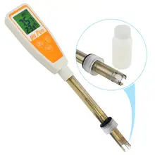 Digital Pen type pH Temperature Water Quality Tester 12cm Probe Self Calibration Long Tube IP65 One Touch Hydroponics Meter pen type digital ph temperature meter tester acidimeter 1 00 15 00 ph