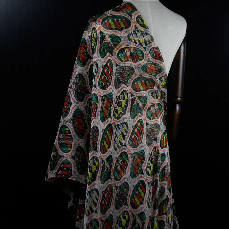 5mm silk crinkle chiffon 140cm width 100 silk fabric for