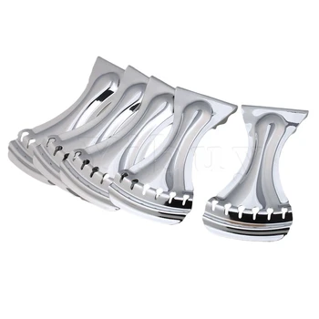 

Yibuy 5x Dobro 6 String Tailpiece for Echo Guitar Repair Replacement Chrome