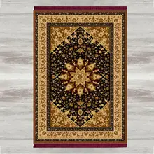 Еще черный желтый Morrocan 3d принт турецкий исламский мусульманский молитвенные коврики с кисточками Противоскользящий современный молитвенный коврик Рамадан Eid подарки