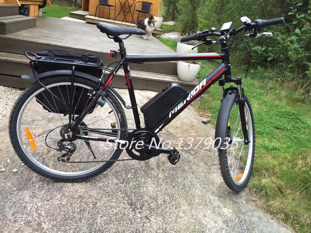 Perfect EU US no taxes 36V 250W BBS01B Bafang mid drive electric motor kit with 36V 13Ah 16ah down tube ebike battery + charger 5