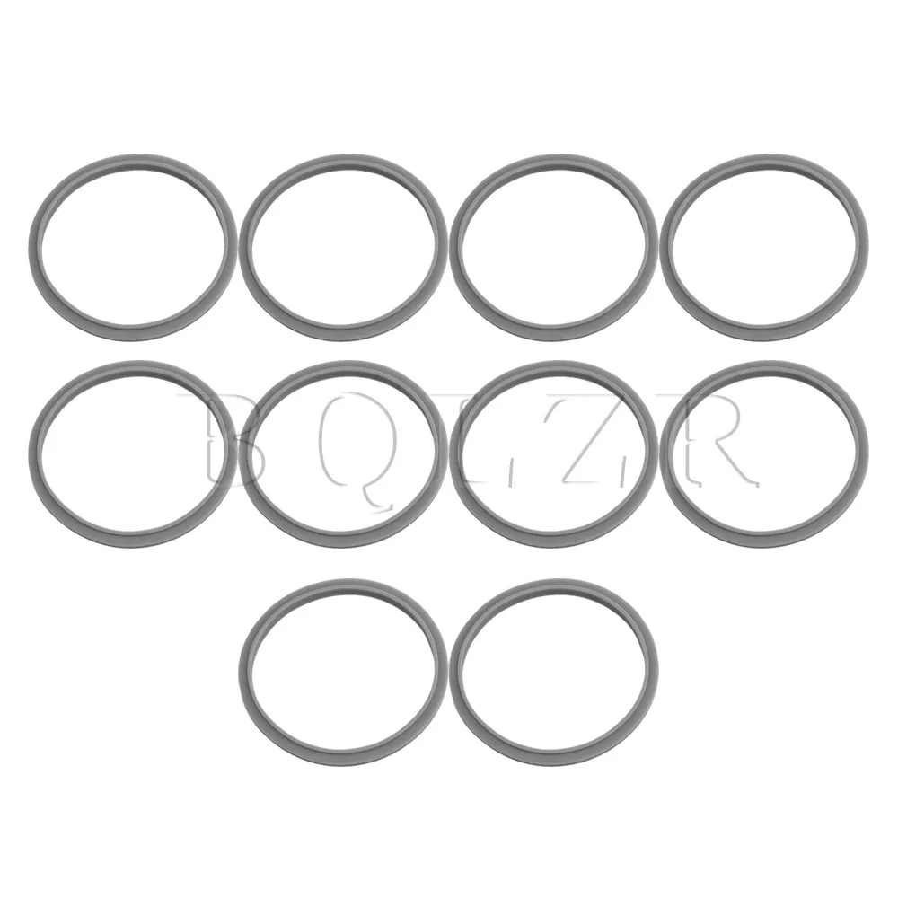 

BQLZR 90mm Outer Diameter Gray 900W Juicer Mixer Replacement Part O Shaped Rubber Gaskets Seal Rings Pack of 10