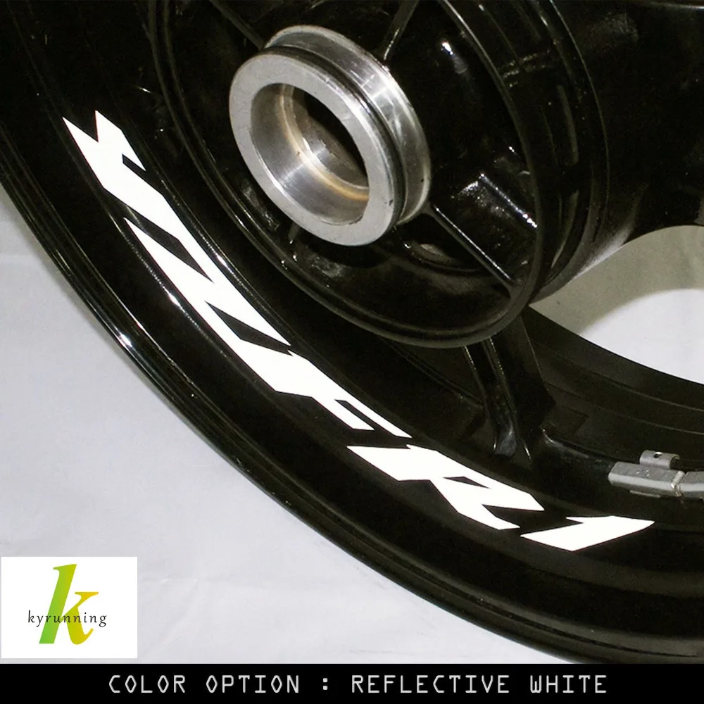 

8 X CUSTOM INNER RIM DECALS WHEEL Reflective STICKERS STRIPES For YAMAHA YZF R1