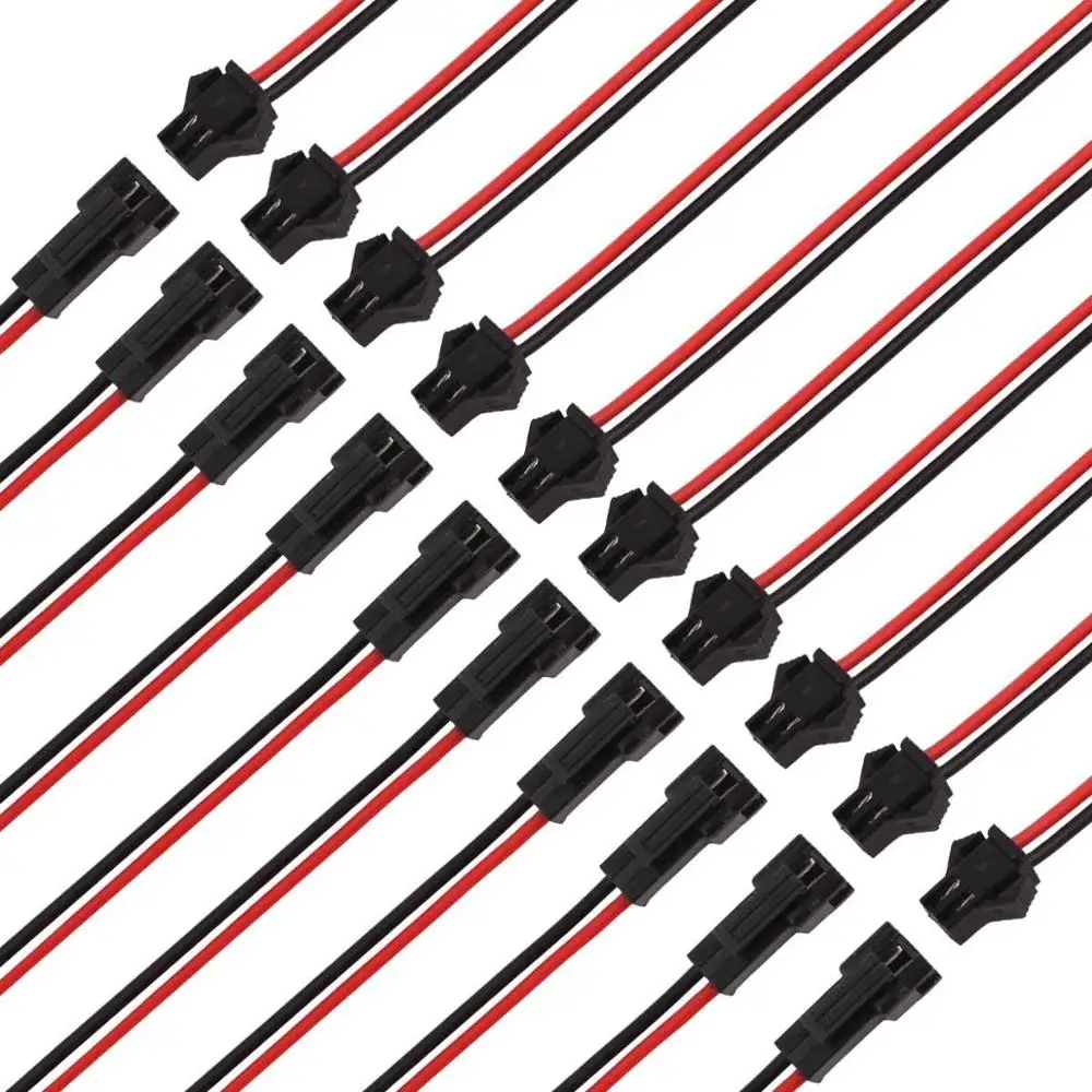 

2Pins Plug Male Female Wire Cable Connector 2pin led JST SM Male to Femal Adapter for 3528 5050 LED Strip Light