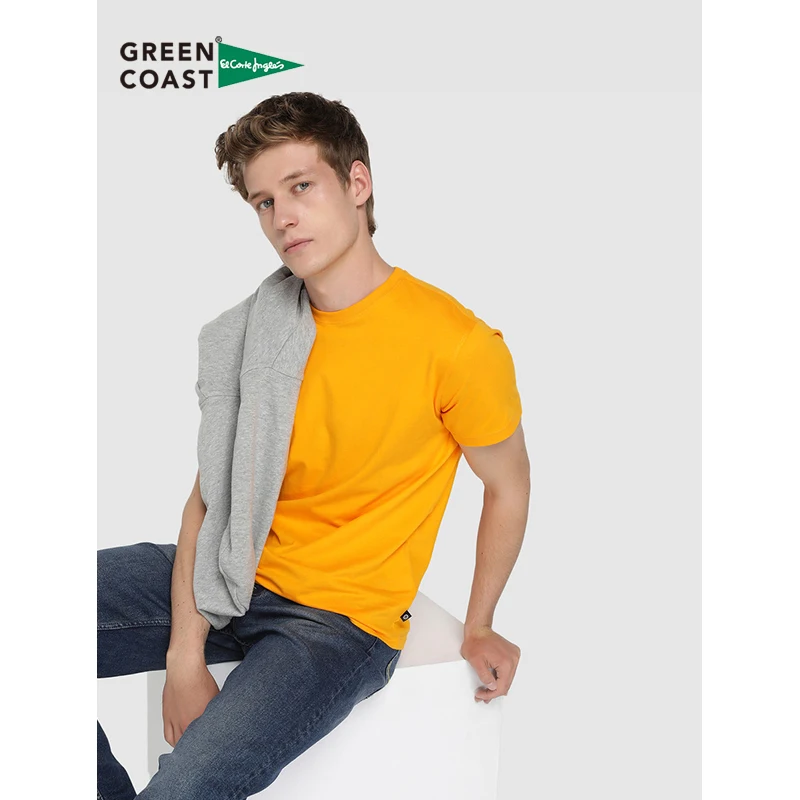 Green Coast T Men Orange Sleeve Chest Of Drawers Corta Tshirt