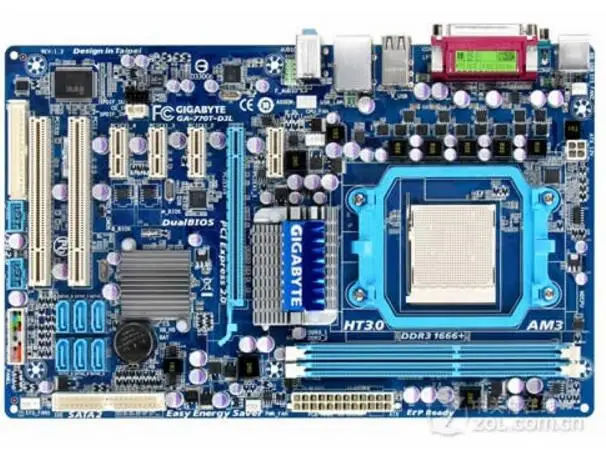 

For Gigabyte GA-770T-D3L Original Used Desktop Motherboard 770T-D3L 770 Socket AM3 DDR3 SATA2 USB2.0