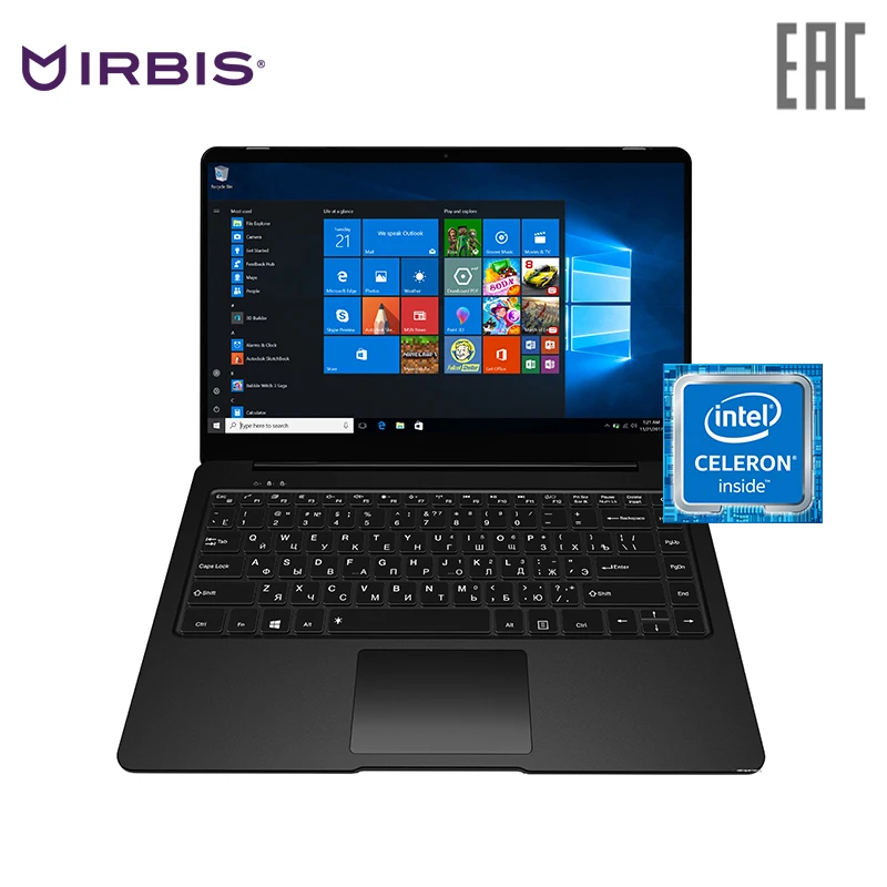 

Ноутбук IRBIS NB132 14,1 "Intel Celeron N3350/2x2,4 ГГц (DualCore)/3072 МБ/32 ГБ (NB132)