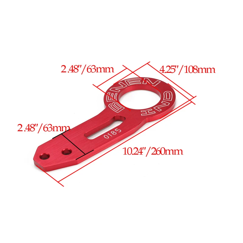 Двойной буквы Универсальный BENEN Алюминий задний буксирный крюк для CIVIC, INTEGRA EG EK DC DC2 XC-TH002