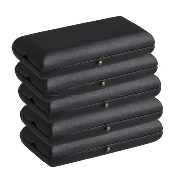 

Yibuy 5 x Black PU Leather Oboe Reed Case Holder Protector for 3 Reeds 92x45x22mm