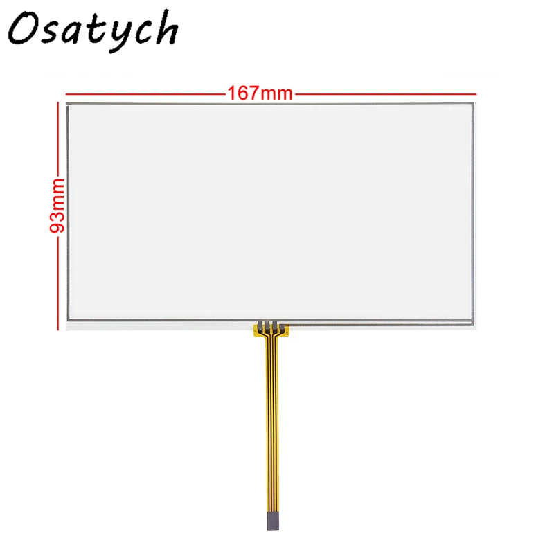 

167*93mm 4 Wire Resistive 6.95Inch 7inch Touch Screen Panel Digitizer for TM070RDH01 Display Size 160*85mm 167mm*93mm 93*167mm