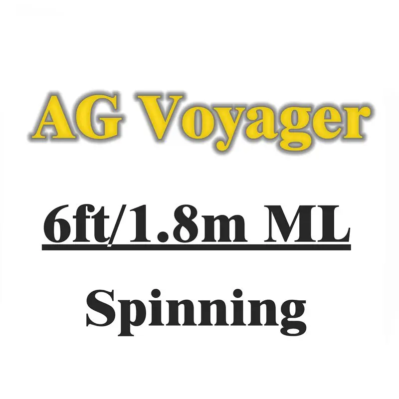 AG voyager спиннинг baitcasing Удочка 4 секции дорожная Удочка ML M MH 1,8 2,1 2,4 2,7 м углеродная Удочка F MF action - Цвет: Цвет: желтый