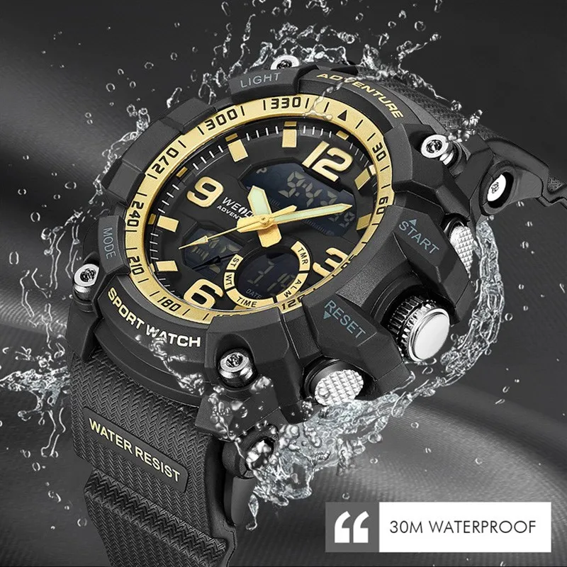 WEIDE 2019 Men Sports Watch Analog LED Quartz Clock Military Men Watch Digital Relogios Masculino Waterproof reloj Wristwatches WEIDE 2019 Men Sports Watch Analog LED Quartz Clock Military Men Watch Digital Relogios Masculino Waterproof reloj Wristwatches