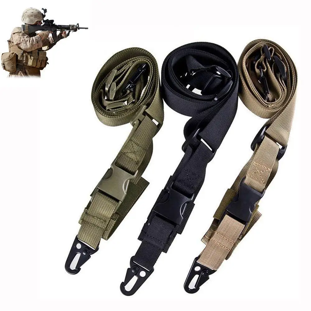 

Nylon Adjustable Multi function Tactical single point Bungee Sling Strap Hunting Supplies