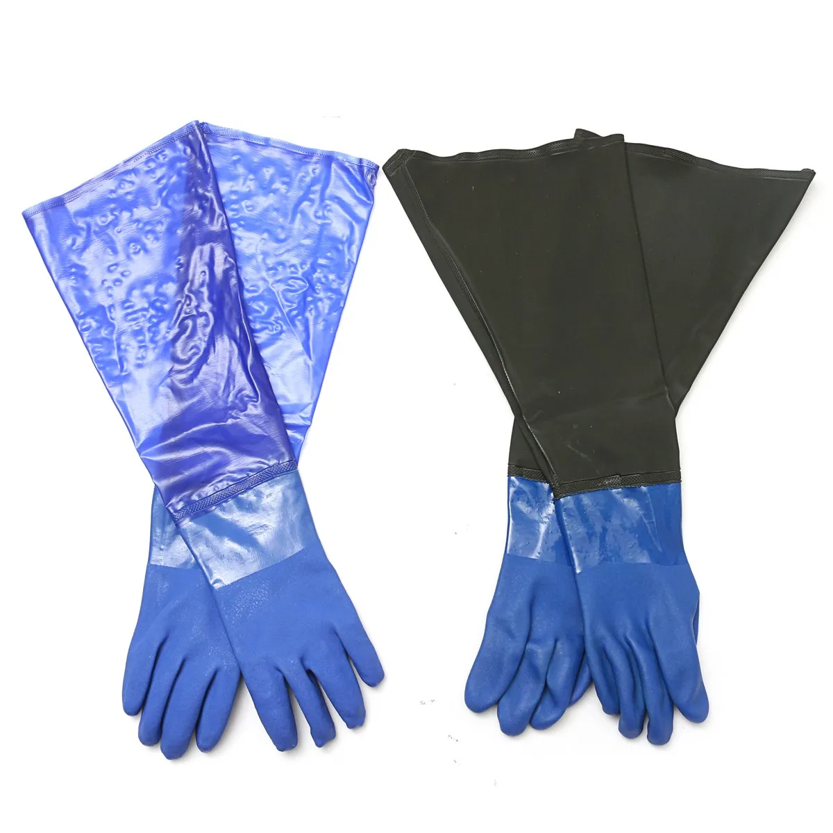 

NEW Safurance 1 Pair Waterproof PVC Heavy Duty Chemical Handling Gauntlets Safety Work Gloves Workplace Safety