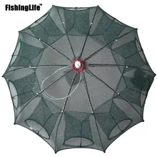 Rede de pesca dobrável para peixes, rede portátil hexágonal com 6/8/12/16 furos, armadilha automática para camarão, carpa, malha redes crabtrap