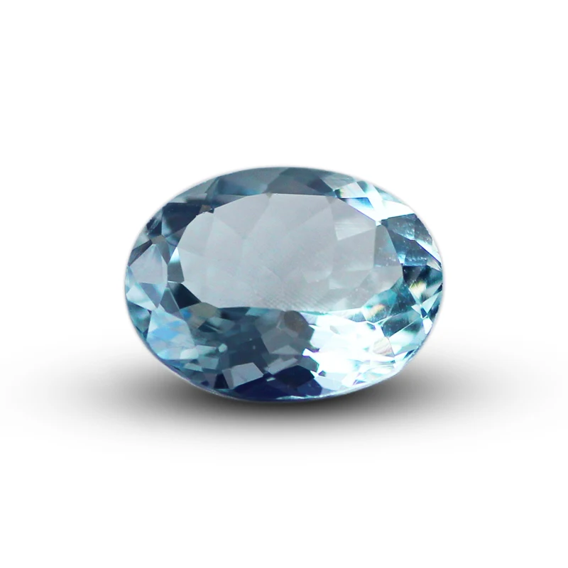 Натуральное неоптимизированное чистое стекло Аквамарин голый камень камень кольцо поверхность поддержка на заказ может быть отправлен за границу осмотр certi - Цвет: NO.4