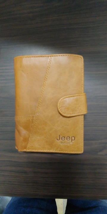 JEEP BULUO Genuine Leather Card Case Bags Super Thin Real Cow Leather Men Wallets Purse Mini Fashion Brand Hot Sale USA JEEP100 photo review