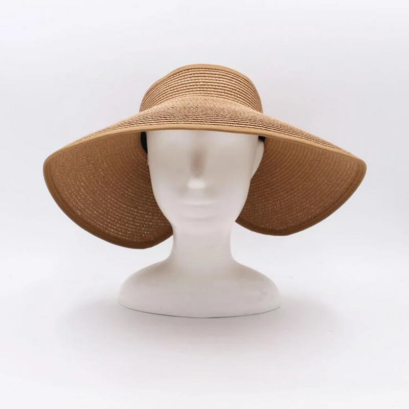 Seioum, солнцезащитный козырек, пляжные шляпы, женские козырьки, складные с широкими полями, женская летняя Солнцезащитная шляпа, женские шляпы, летняя соломенная шляпа с широкими полями