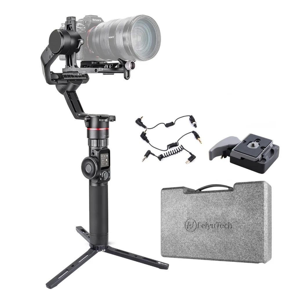 FeiyuTech Feiyu Tech AK2000 3-осевой Камера стабилизатор Handhel Gimbal для sony Canon Panasonic 2,8 кг грузоподъемность с двумя ручками