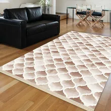 Else коричневый акварельный ikat Ogee геометрический абстрактный 3d принт Противоскользящий килим моющийся декоративный ковер для области килим богемный ковер