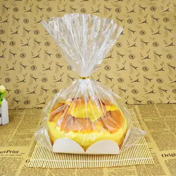 

100set/lot 8" Thickening Chiffon Cake Packaging Gift Bag Toast Cupcakes Boxes DIY Baking Packaging Bag