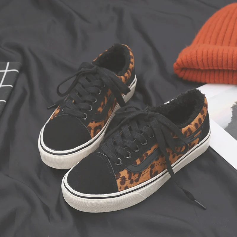 

New Leopard Shoes Winter Warm Women Snow Lepard Ladies Soft Insole Women Sneakers