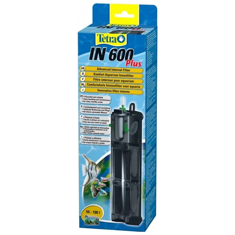 Internal filter for aquariums Tetra IN 600 Plus for aquariums up to 100 liters natural reef aquariums