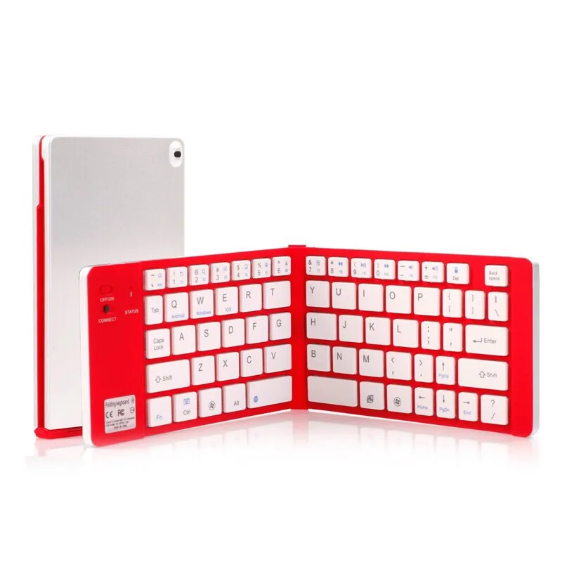 

basix keyboard mini wireless keyboard 2.4G Wireless Bluetooth Keypad folding keypad for Windows, Android, IOS PC computer