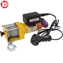 Kalibr ELBA-1130 автомобиль/внедорожная Водонепроницаемая электрическая лебедка трос/нейлоновая веревка дополнительно подходит для модифицированного транспортного средства тяги