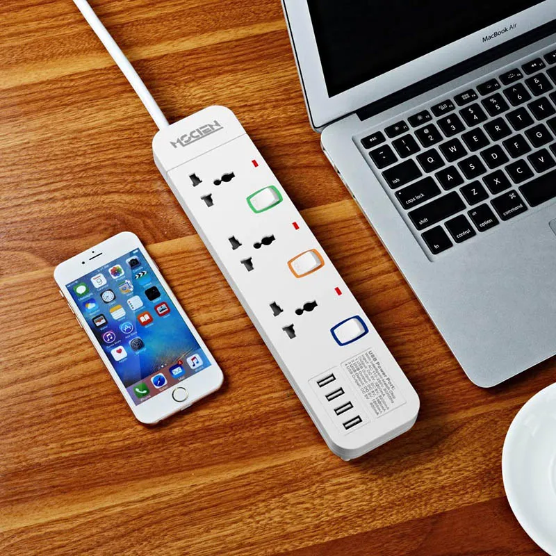Удлинитель для путешествий с usb разъемом ЕС 3 полосная индивидуально