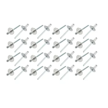 

40Pcs 5x10/13/16/18mm Blind Rivets Aluminum Open End Large Flange Rivet Fasteners For Aircraft Machines Electrical Appliances